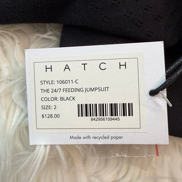 HATCH The 24/7 Feeding Jumpsuit Black Size 2 (M) NWT Nursing Post Partum - Picture 4 of 11